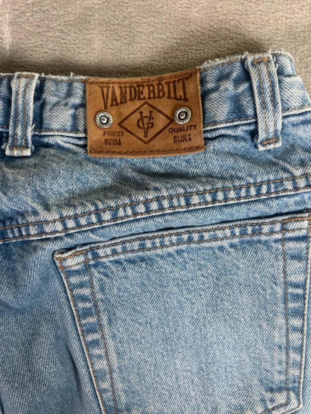 Gloria Vanderbilt High-Rise straight leg Blue Denim Jeans - Picture 7 of 14